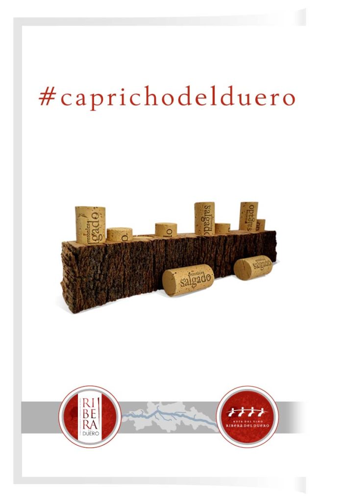 Imagen promocional con el texto: #caprichodelduero, con corchos