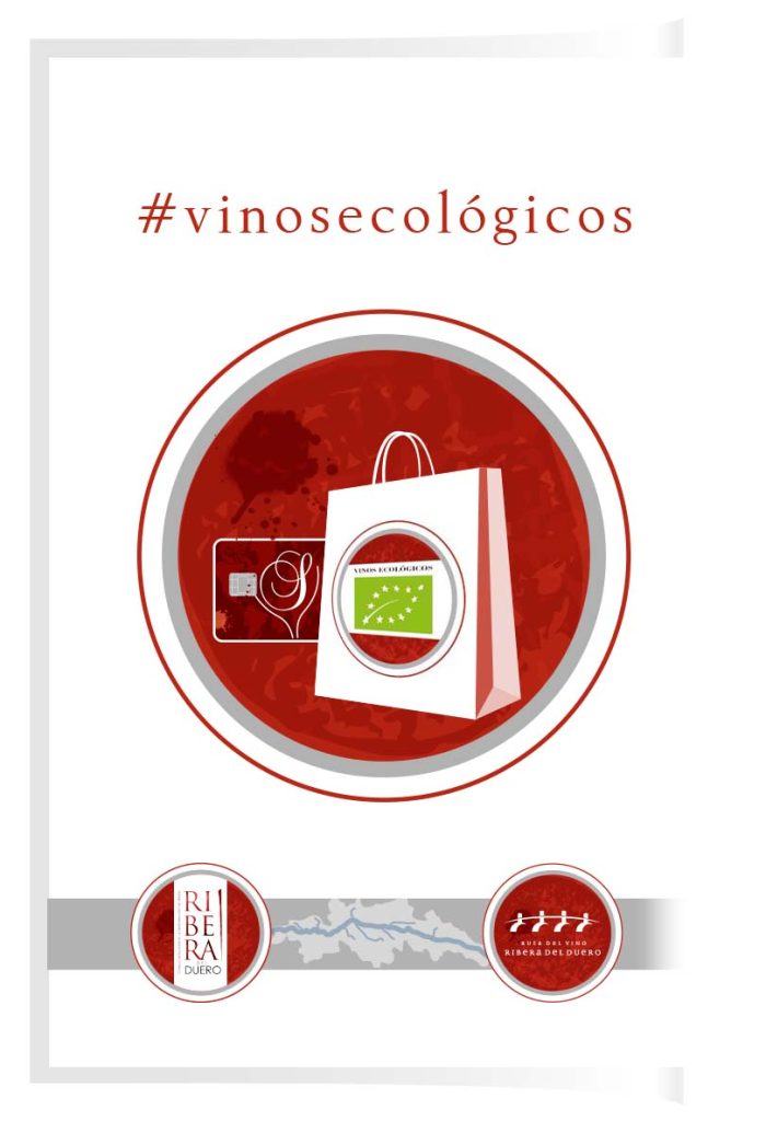 Imagen promocional con el texto: #vinosecologicos